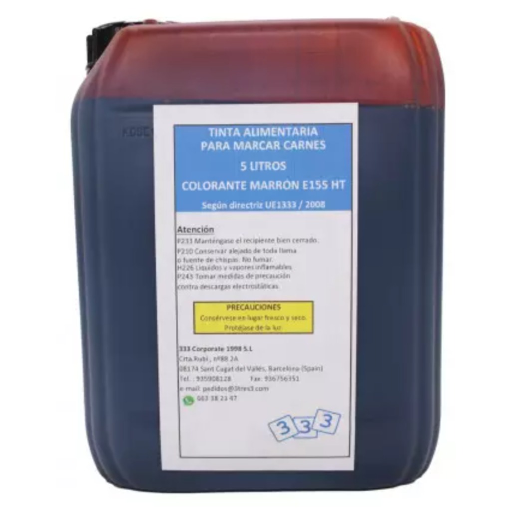 Encre alimentaire certifiée Halal 5L 
