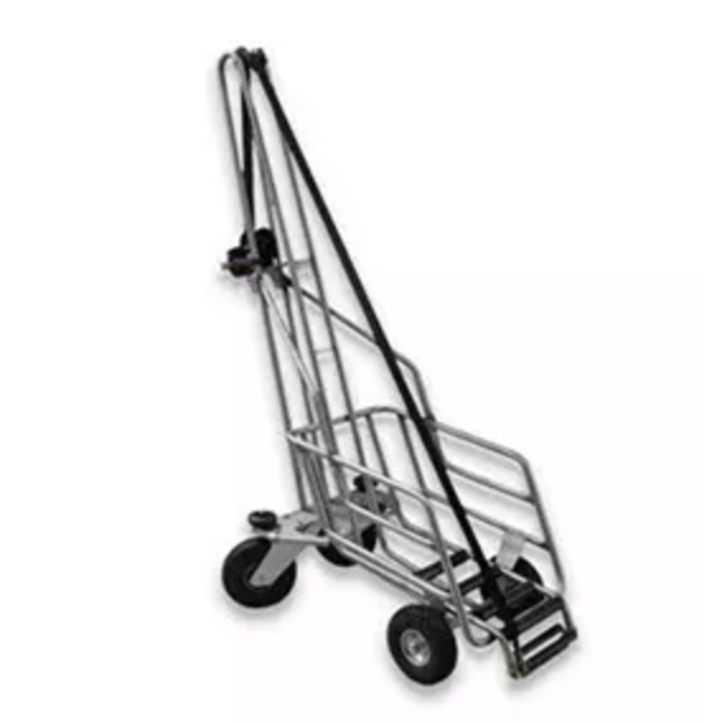 Chariot mortuaire en acier inoxydable à 4 roues avec treuil