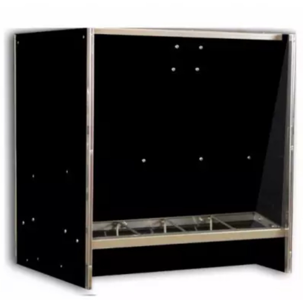 Tramoggia in polietilene FM con 5 doppie bocche per suinetti svezzati, 210 L