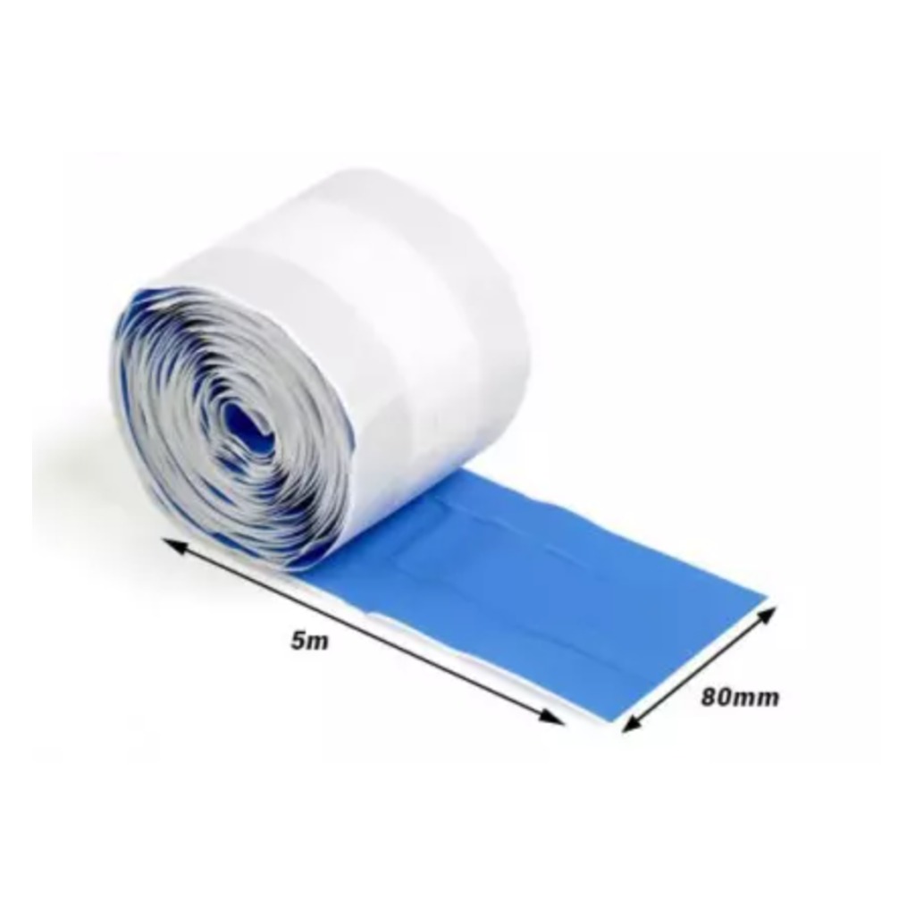 Rouleau de pansements bleus détectables 80 mm x 5 m