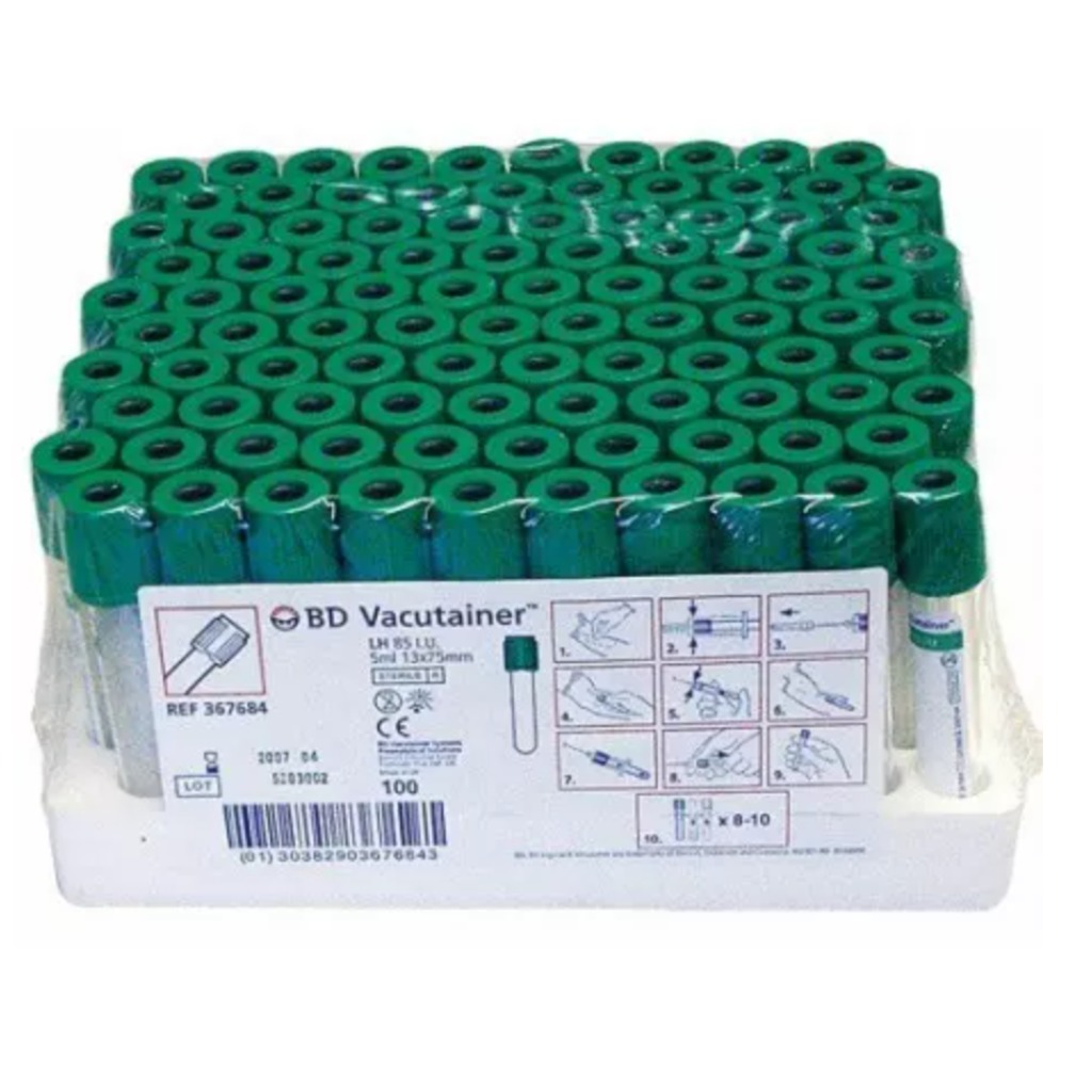 Tubes d'héparine de lithium BD Vacutainer de 4 ml